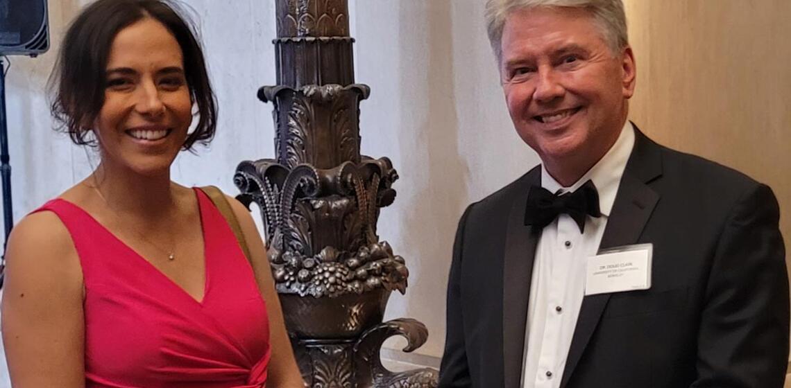 Markita Landry and Doug Clark at the 2024 Blavatnik Awards Ceremony.