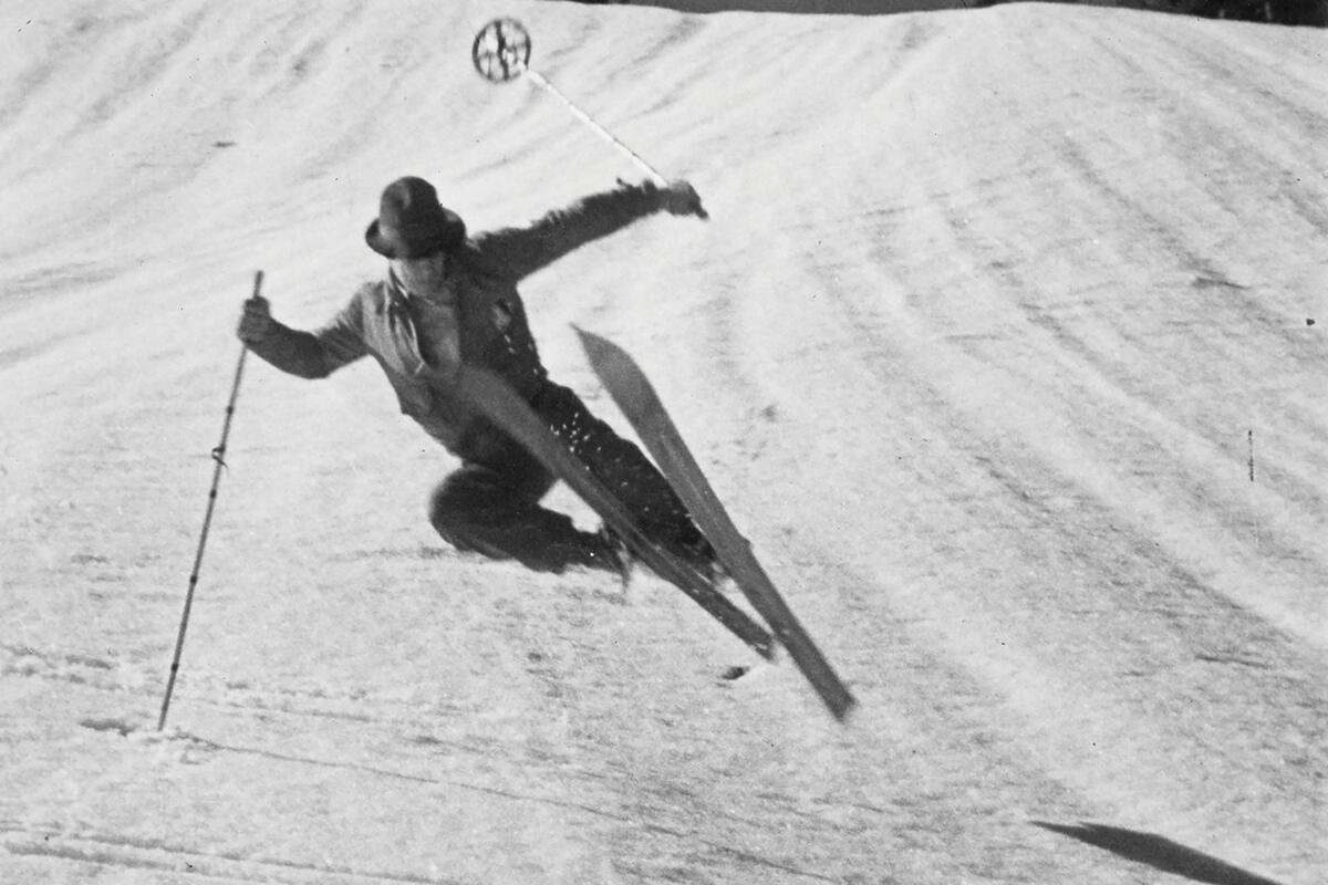 Joel Hildebrand, a legendary chemistry professor from 1913 to 1952 and expert skier. 
