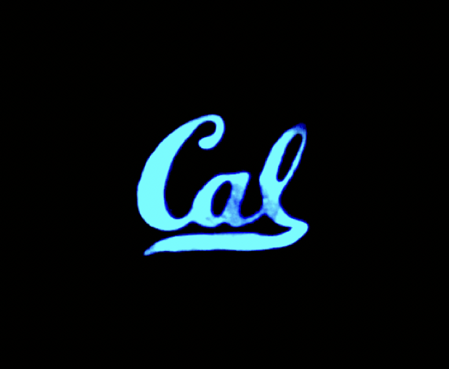  Luminescent Cal logo. Peidong Yang and Cheng Zhu/Berkeley Lab. Courtesy of Science