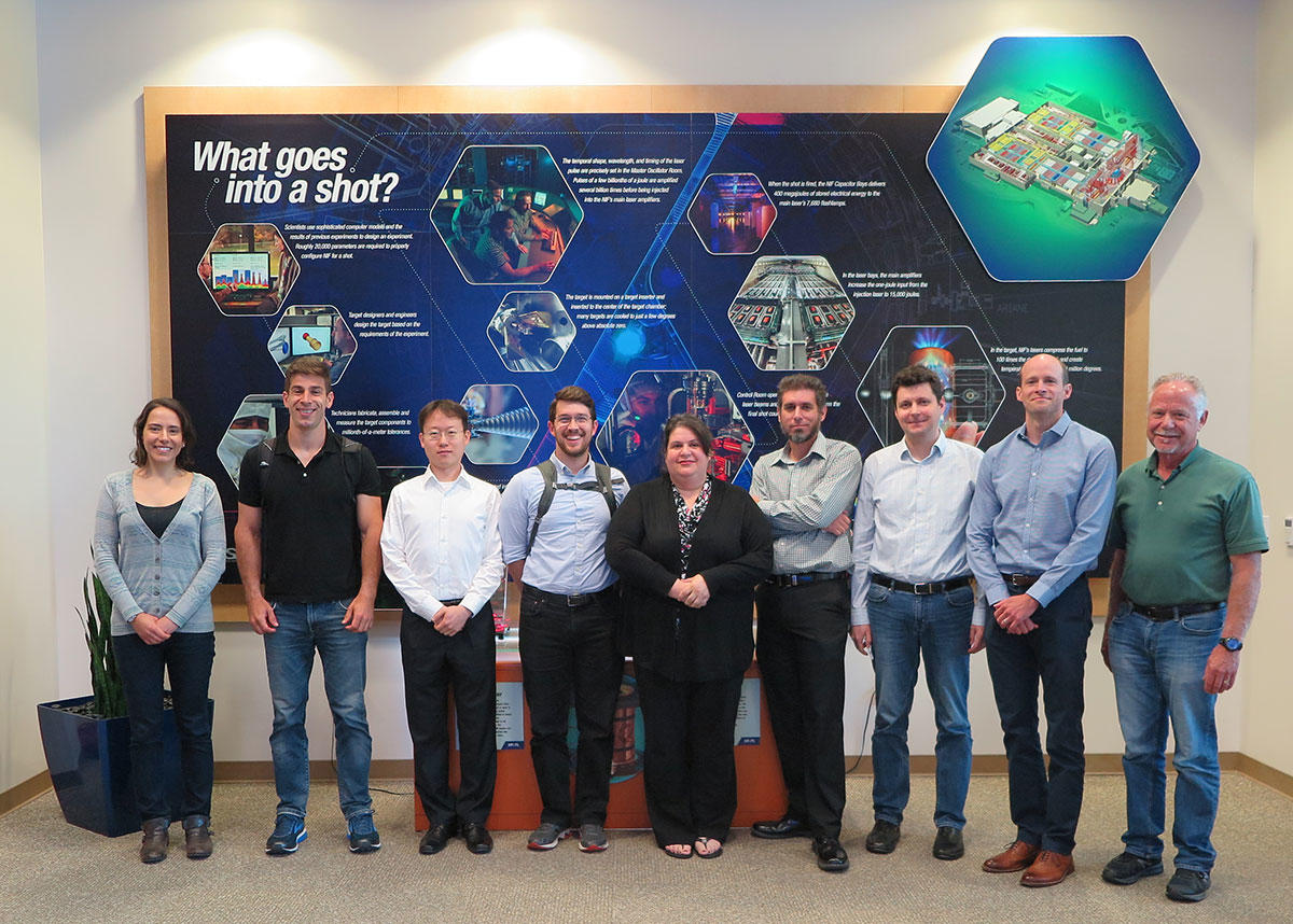 Markita Laundry and DARPA Young Faculty Awardees at Lawrence  Lawrence Livermore national labs with the program director, Grace Rigdon