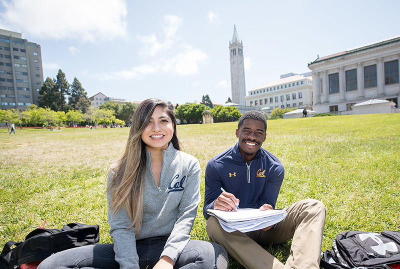 Students on the UC Berkeley campus