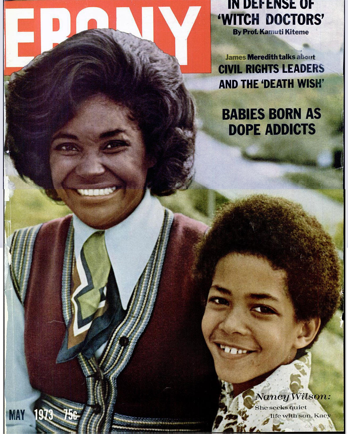 Ebony magazine cover, 1973