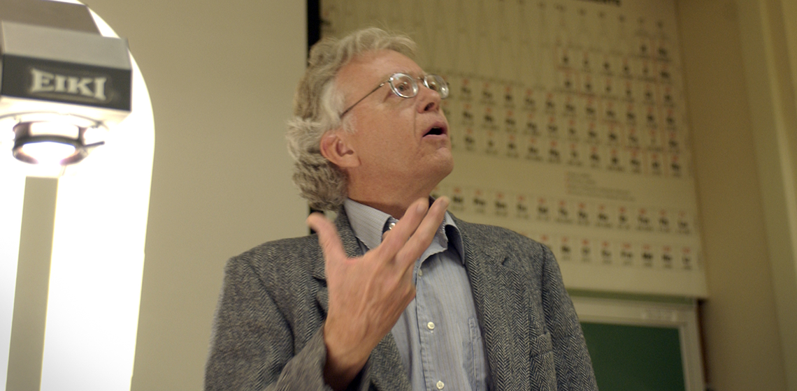 Richard Andersen at a lecture at University of Wyoming, 2003