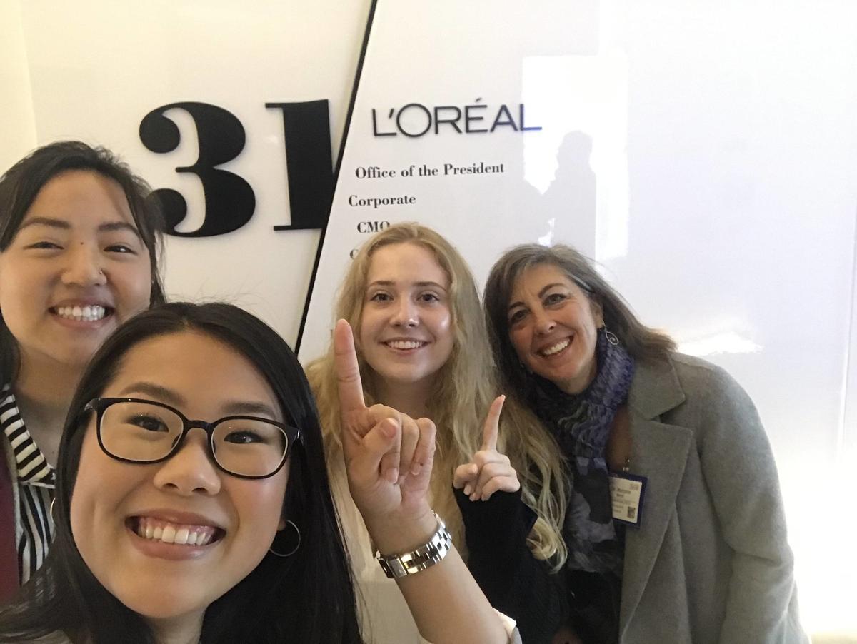 Undergraduate team at L'Oreal Competition in New York