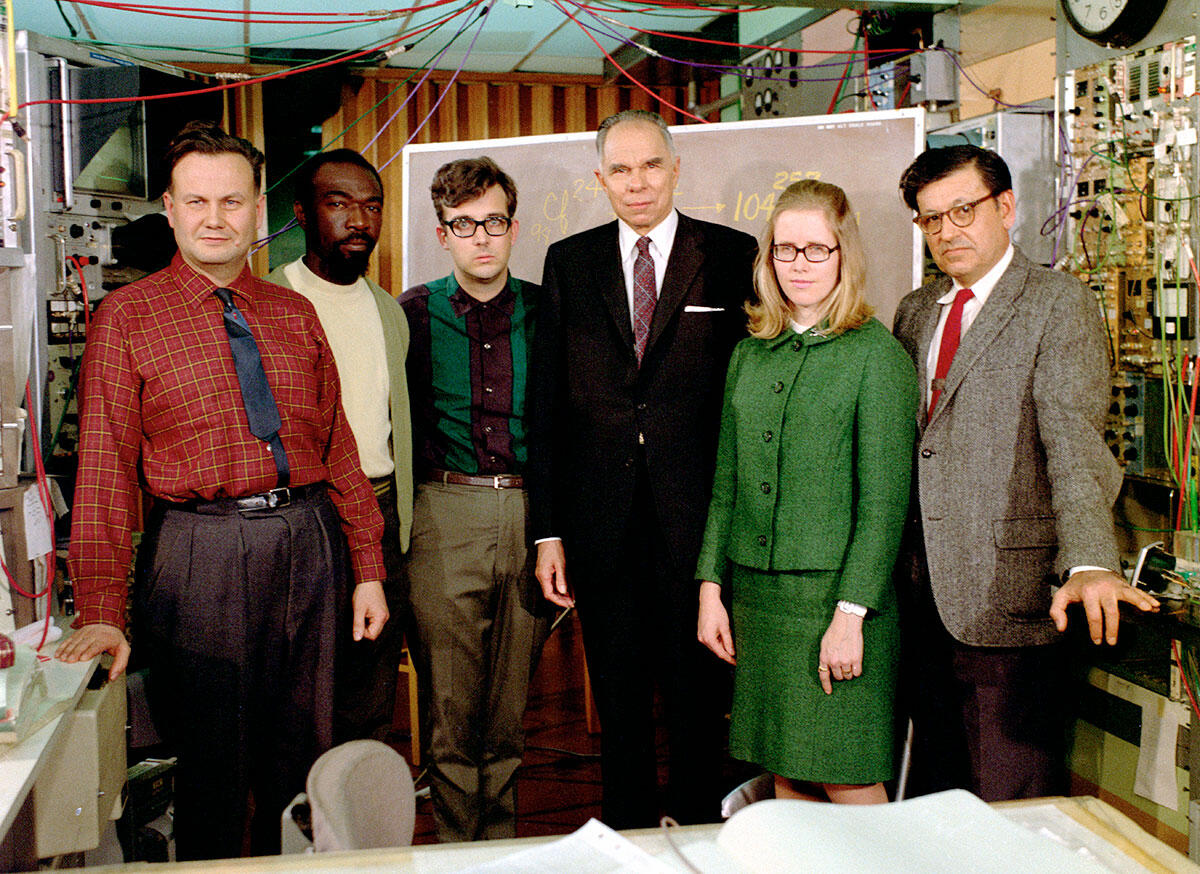 Seaborg, Ghiorso and other 104 discovery colleagues.