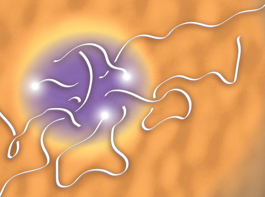 Nanoscale excitation spot graphic, Ginsberg Research.