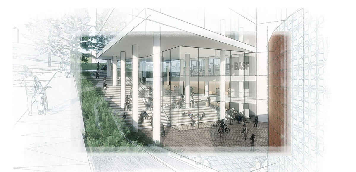 Heathcock Hall front entrance illustration