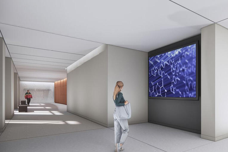 Rendering of Heathcock Hall