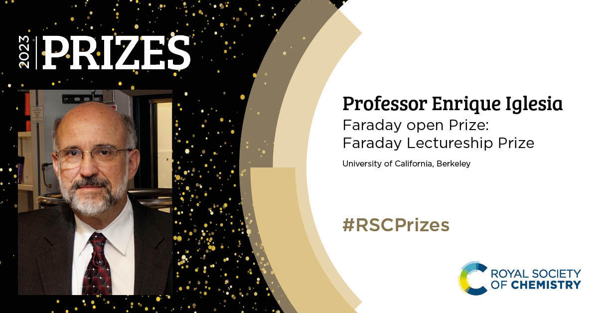 Professor Enrique Iglesia win Royal Society of Chemistry prize