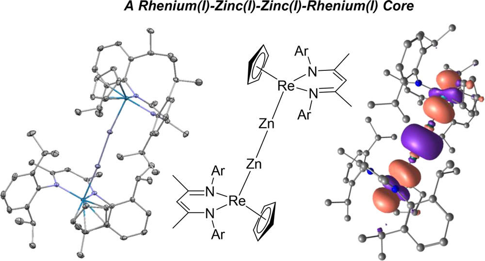 Heterotetrametallic Re–Zn–Zn–Re Complex Generated by an Anionic Rhenium(I) β-Diketiminate