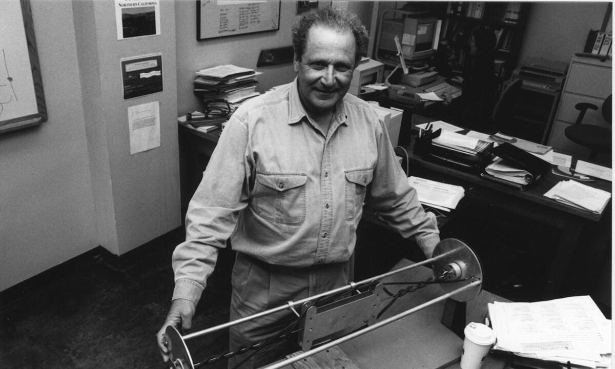 John Hearst in his office -- undated photo