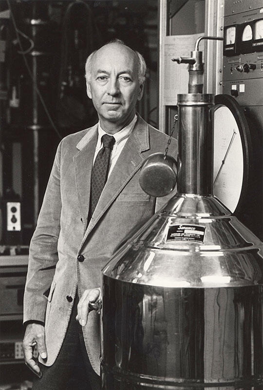 Norman Phillips in his lab, undated photograph