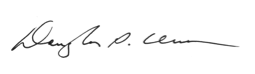 Signature of Dean Douglas Clark