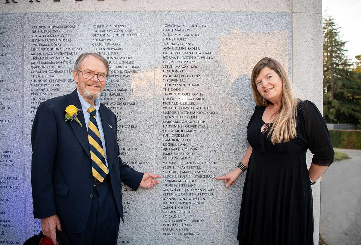 Bruce Stangeland with his daughter Kirsten at the Builders of Berkeley event, fall 2022