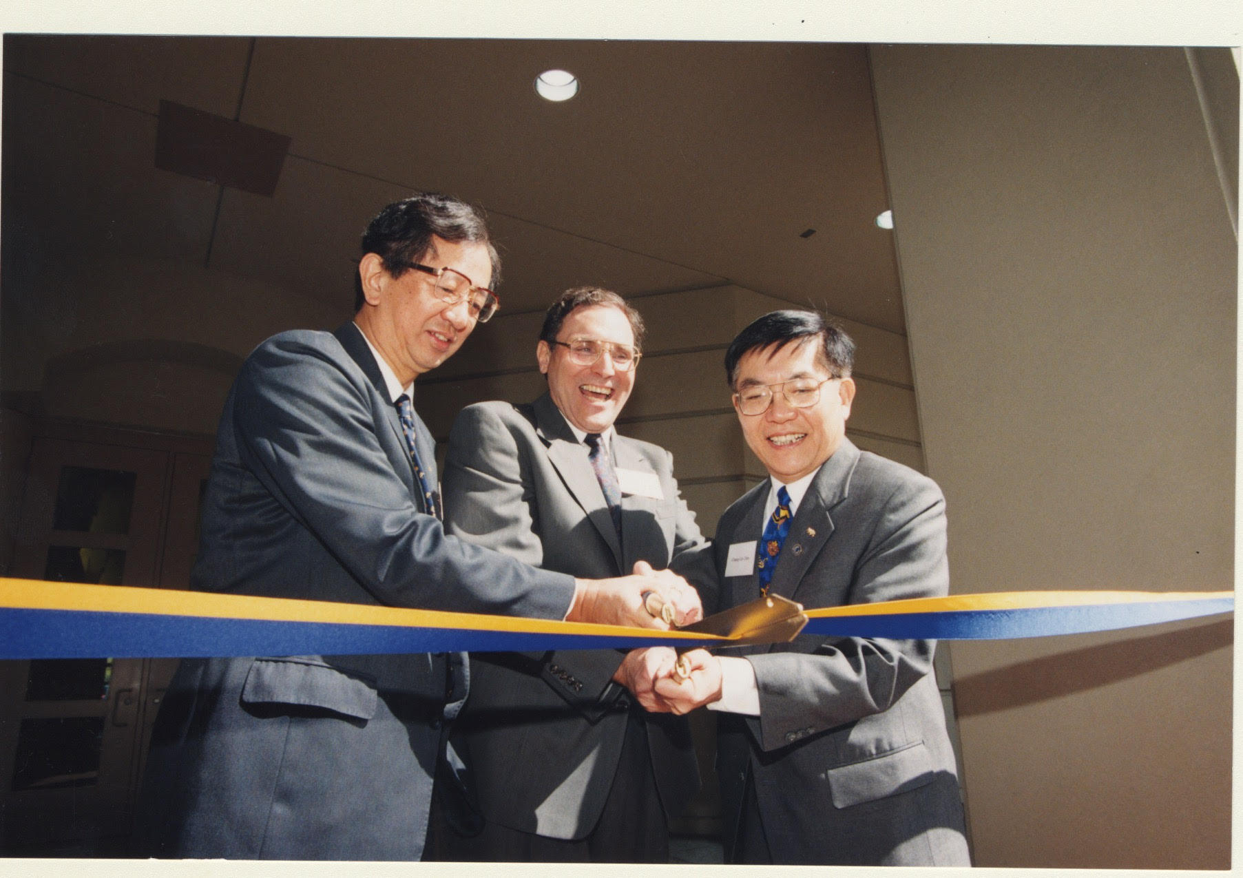 Ribbon cutting, Tan Hall, 1997