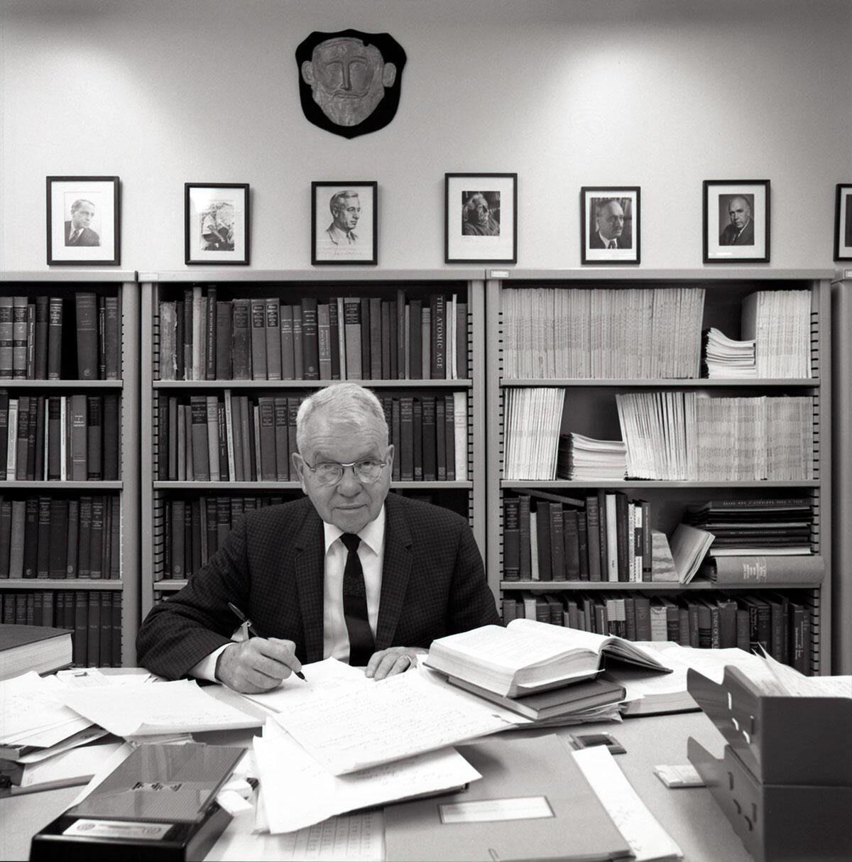 Harold Urey at his office in San Diego