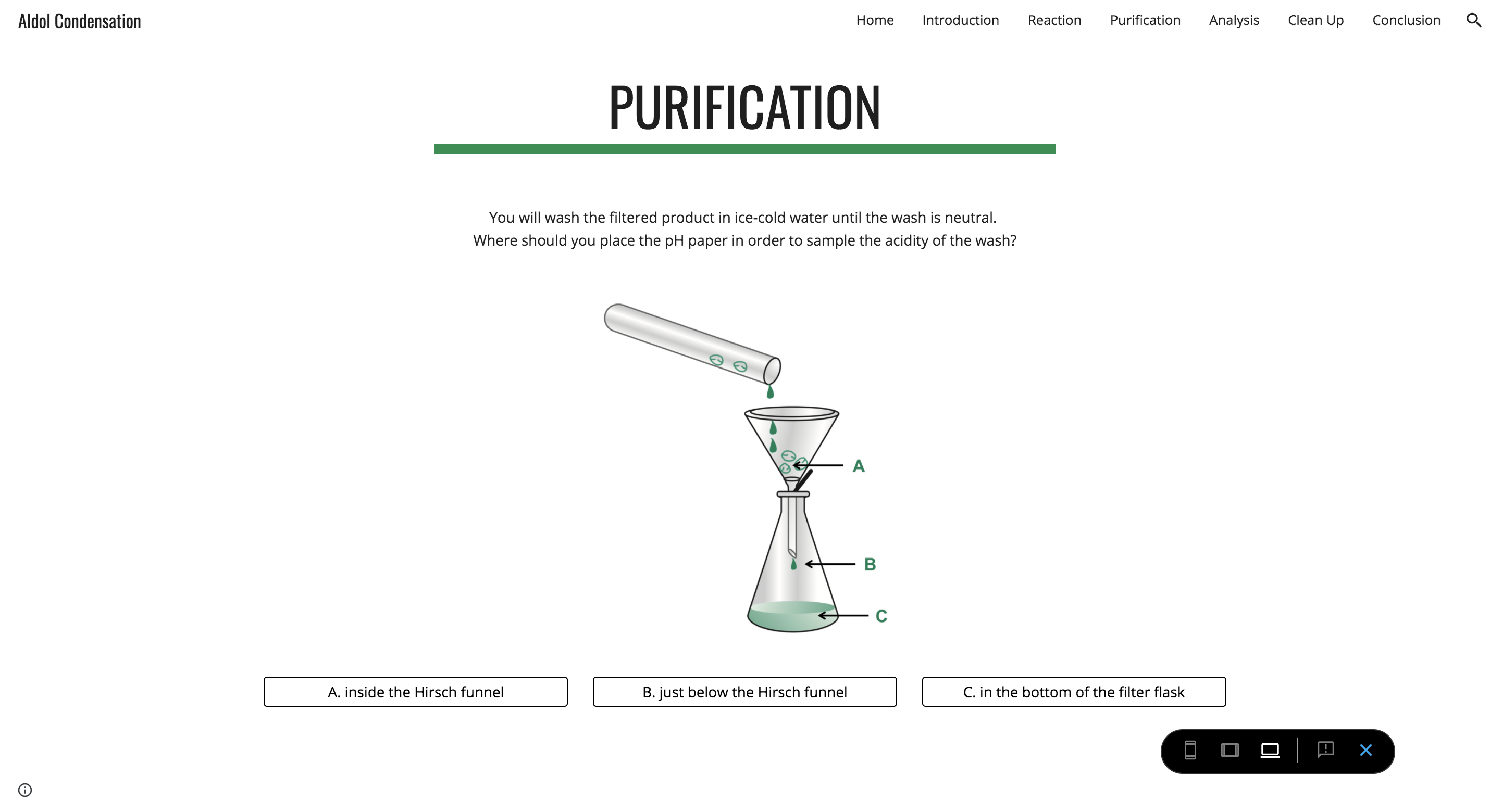 Example set of instructions