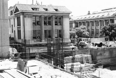 Tan Hall under construction