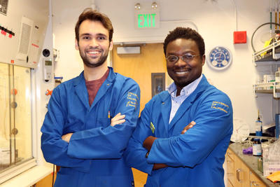 Alex Rovira and Richmond Sarpong at UC Berkeley